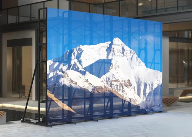 3D Xxx Video Full Rental LED Transparent Screen Hd Banner Led Display