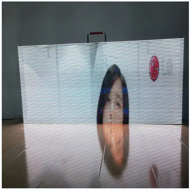 LED Mesh Şeffaf Dijital Büyük P3.91 P7.81 LED Reklam Ekranları Şeffaf Dış Mekan LED Ekran Üreticisi