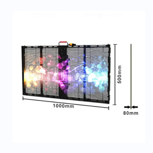 P3.91 P7.81 Led Mesh Transparent Transparent Glass LED Screen Indoor and Outdoor 3D display