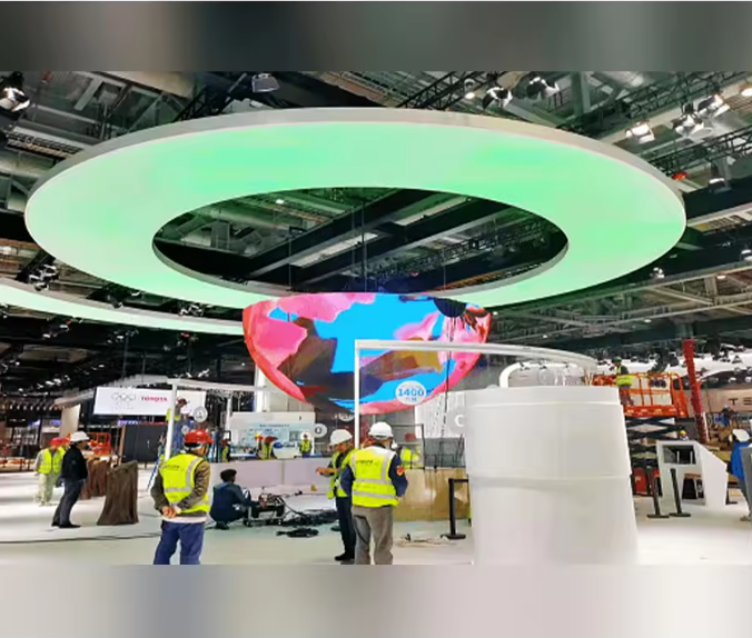 Indoor circle usage led screen